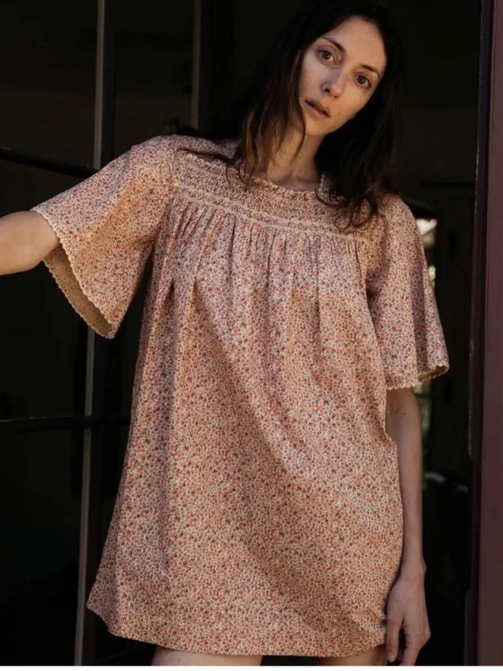 Doên Rosemary Dress Rust Floral size XS